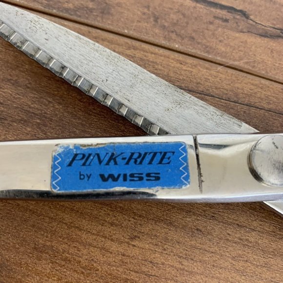 Vintage Wiss Pinking Shears Scissors 7.5 inch Newark NJ USA - Picture 3 of 6